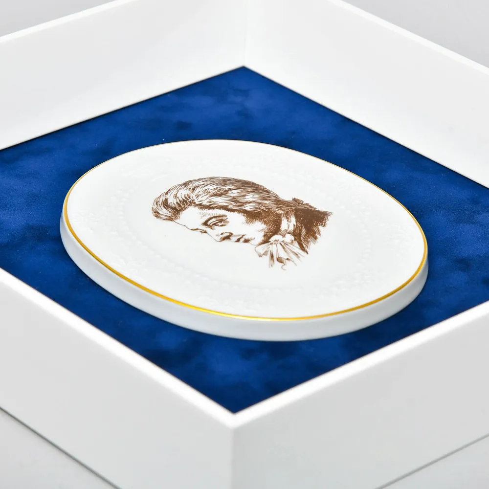 Картина - Панно - Фарфоровая Плакетка «Моцарт», MEISSEN Германия - 1978 год.