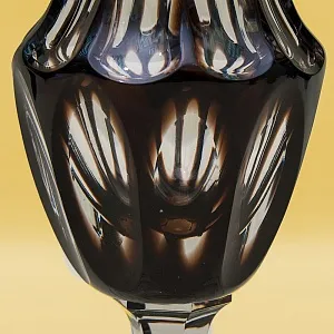 Классическая Ваза Цветного Хрусталя WMF Crystal Cabinet Германия Н-30 см., конец 60-х гг.