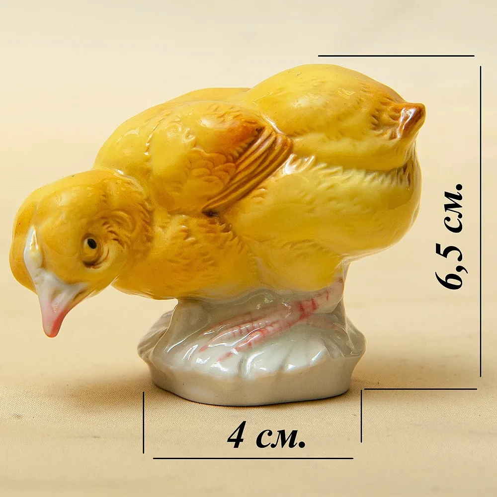 Коллекционная Фарфоровая статуэтка «Цыплёнок», Карл Энс / Karl Ens, Германия, 50-е гг.
