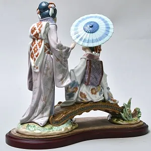 Большая Коллекционная Фарфоровая статуэтка «ВЕСНА В ЯПОНИИ», Lladro Испания -1984 год.