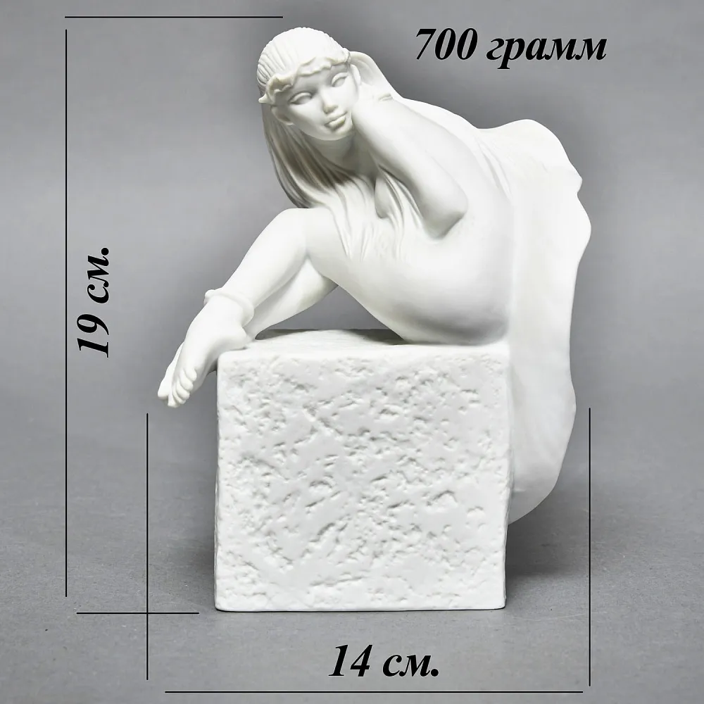 Коллекционная Фарфоровая статуэтка «Девушка, Знак Зодиака - Рыбы», Royal Copenhagen Дания.