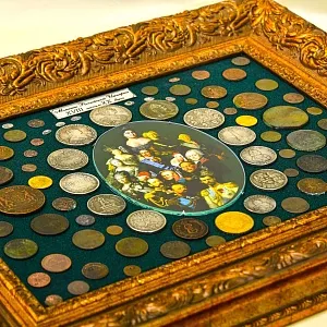 Настенное Коллекционное Панно - Картина «Монеты Российской Импении с XVIII до XX века».