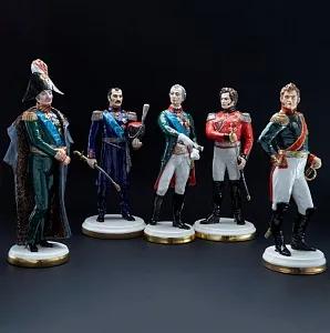 Коллекционная Авторская Статуэтка «Генералы Отечественной Войны 1812 года - Багратион П.И.», фарфор, Россия. 