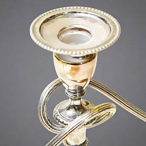 Старинный Канделябр - Подсвечник на Три Свечи, Silverplated SHEFFIELD Англия, начало ХХ века.