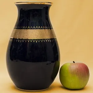 Винтажная Классическая Фарфоровая Ваза Кобальт "КРМ" Берлин Германия - 70-е гг.