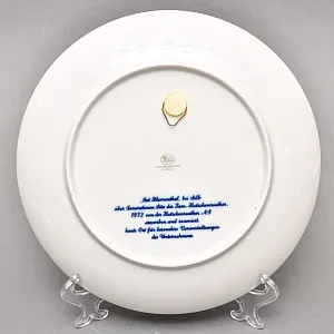 Коллекционная Фарфоровая Тарелка - Блюдо «Церковь у реки», Hutschenreuther Германия - 1973 год. 