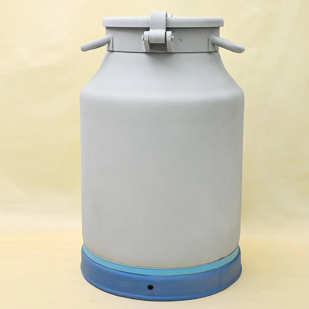 Авторская Картина на Винтажном Бидоне «Паровоз, Перрон и Любовь» - «Зонтичница» или Ёмкость - для хранения зонтов и тростей .