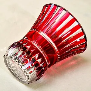 Ваза - Красный Хрусталь VAL SAINT LAMBERT (Вал Сант Ламберт) Бельгия, конец 60-х гг.