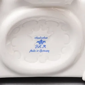 Винтажные Каминные Механические Фарфоровые Часы с боем «Время Роз», Franz Hermle & Sohn Германия 50 гг. 