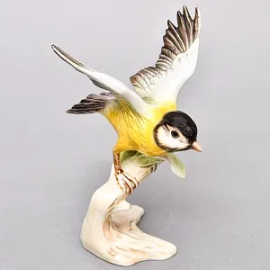 Коллекционная Фарфоровая статуэтка «Птица. Большая синица», Goebel Германия, 1979 - 1990 годы.