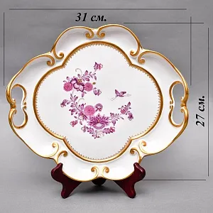 Фарфоровый Чайный Сервиз «Индийские цветы» на 6-ть персон, MEISSEN / МЕЙСЕН Германия. 