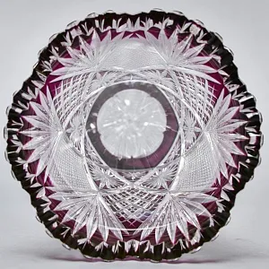 Редкость! Коллекционная Хрустальная Ваза - Бокал VAL SAINT LAMBERT Бельгия, середина ХХ века. 