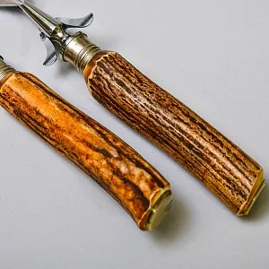 Набор для Барбекю «Охота» из 2-х предметов, Германия, ANTON WINGER Solingen, 60 -е годы ХХ века.