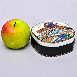 Коллекционная Шкатулка «Иван Царевич и Серый волк» из серии «Русские Сказки», Фарфор VIlleroy&Boch, Германия.