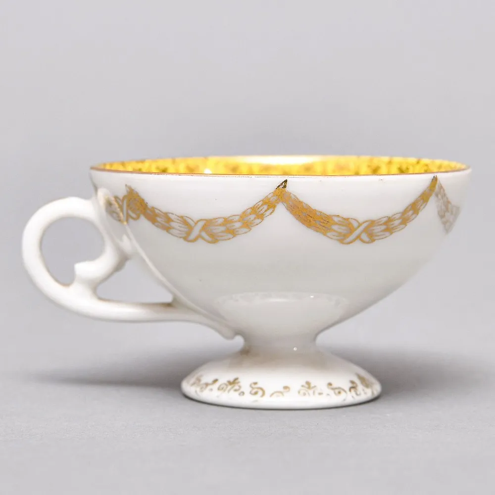 Антикварная Коллекционная Кофейная пара «Свидание», Германия - середина ХХ века.