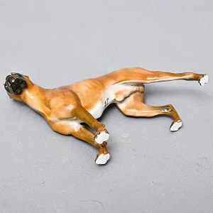  Коллекционная Фарфоровая статуэтка собаки «БОКСЕР», Rosenthal Германия, 60-е гг. ХХ века. 