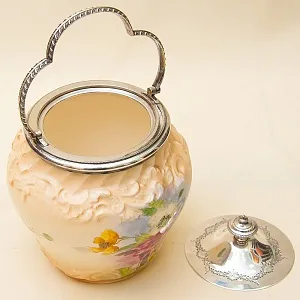 «Лето» - Бисквитница - Сахарница - Баночка с крышкой, Фарфор Англия 30-е годы ХХ века.