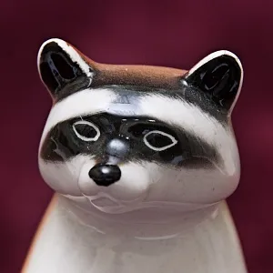 Коллекционный Триптих - Фарфоровые Статуэтки «Три Енота», ЛФЗ СССР -1962 год.