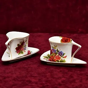 Коллекционная Фарфоровая Чайно - Кофейная пара «РОЗЫ», Limoges Франция.