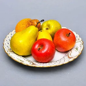 Антикваное Фарфоровое Блюдо - Тарелка «РОЗА»,  MEISSEN Германия, первая половина ХХ века.