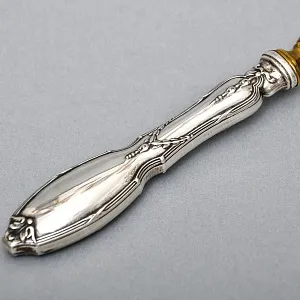 Старинная Сервировочная Лопатка для подачи в футляре, Silverplate Франция первая половина ХХ века.