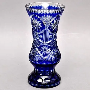 Винтажная Ваза для Цветов, Цветной Хрусталь, SCHONBORNER, Германия 60-е гг. 