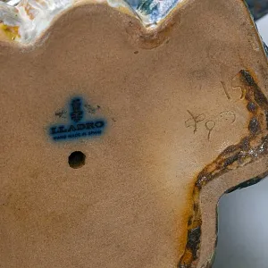 Редкость! Большая Фарфоровая Статуэтка «ЭСКИМОСЫ МАЛЬЧИК И ДЕВОЧКА» Н-38 см. Грес Lladro, Испания.