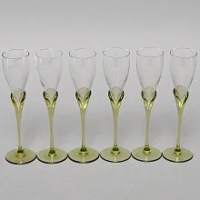 Рюмки из коллекции «Papyrus» - 6 шт., Хрусталь Rosenthal Studio Line, Германия - 1960 -1969 годы.