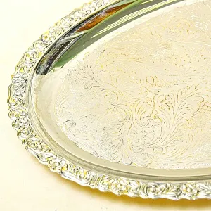 Винтажный Металлический Поднос, Silverplate, SHEFFIELD Англия середина ХХ века.