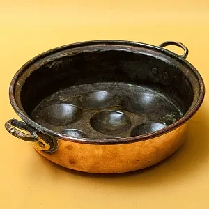 Старинная Медная Форма для выпечки без ручки, D-28 см. Франция, начало ХХ века!