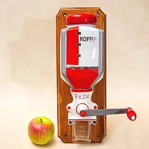 Винтажная Настенная Ручная Кофемолка в стиле АРТ-Деко, Голландия PeDe, середина ХХ века..