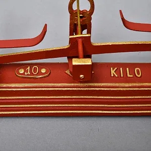 Антикварные Чугунные Бытовые Кухонные Весы на 10 кг. Франция начало ХХ века! 