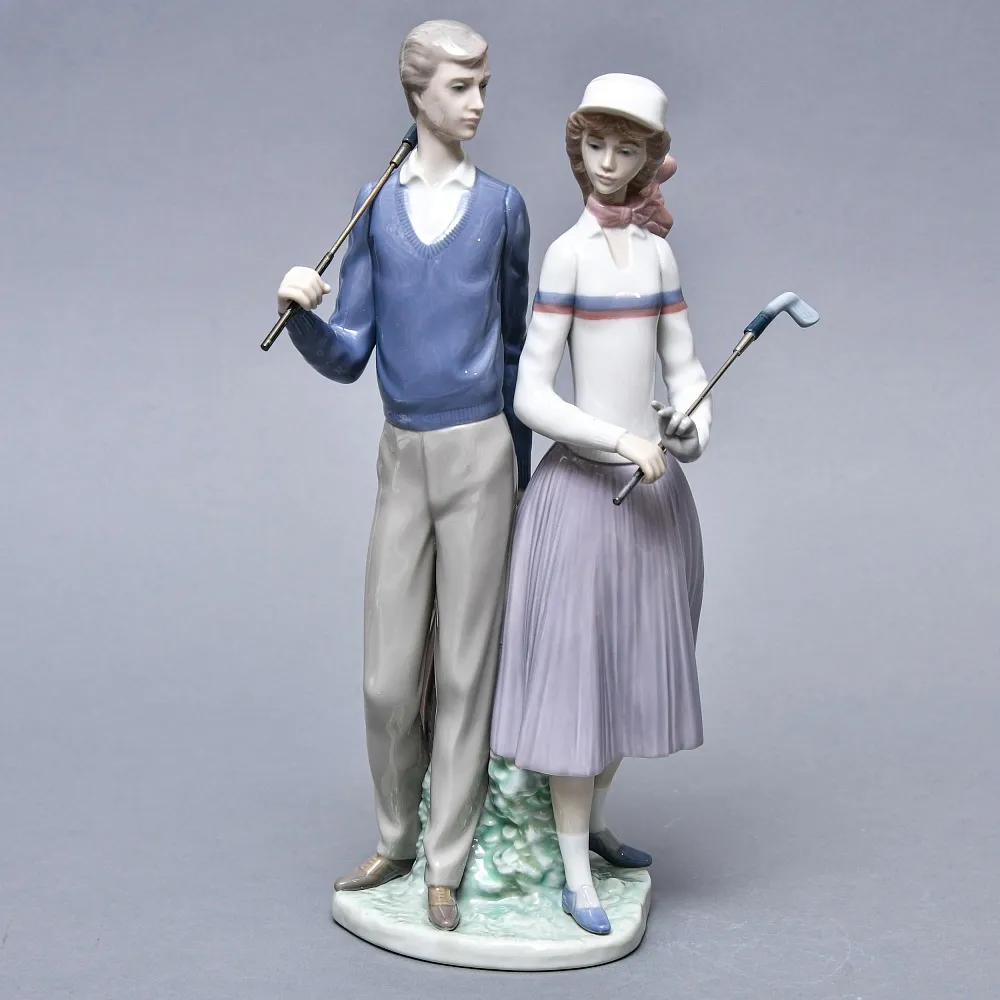 Коллекционная Фарфоровая статуэтка «ГОЛЬФИСТЫ», Lladro Испания.