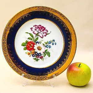 Коллекционная Тарелка «Летний Букет» Фарфор, Лимож (Limoges) Франция, середина ХХ века.