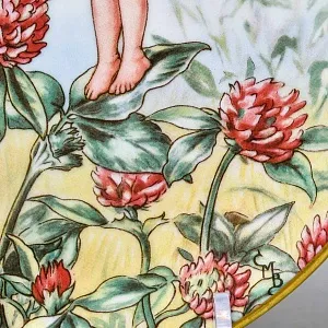 Коллекционная Фарфоровая Тарелка - Блюдо «Фея Клевера», Wedgwood Англия - 1989 год. 