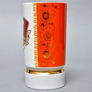 Агитационная Коллекционная Фарфоровая Ваза «ВЛКСМ», Барановский ФЗ СССР -1978 год. 