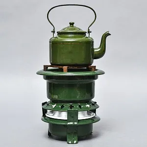 Старинная Керосиновая Горелка - Плитка - Керогаз с Чайником, GEORG HALLER Германия -40 гг.