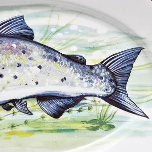 Столовый «Рыбный» Сервиз на 6 персон, Фарфор Limoges / Лимож Франция, конец ХХ века.