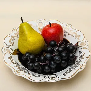 Коллекционное Сервировочное Блюдо Тарелка «Солнечный Ветер» Фарфор WEIMAR Германия -1949 год.