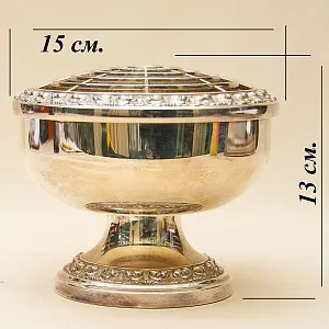 Антикварная Ваза для розовых бутонов «Rose Bowl», Silverplate, SHEFFIELD Англия - первая половина ХХ века.