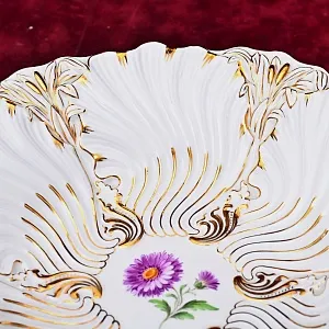 Антикварное Фарфоровое Блюдо - Тарелка MEISSEN, Германия - первая половина ХХ века.