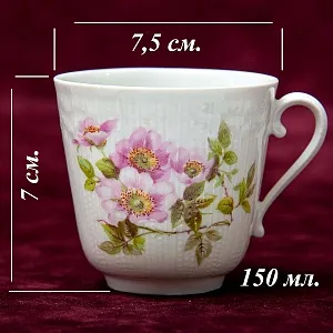 Чайно-кофейный Фарфоровый набор «Тет-а-Тет» из серии «Шиповник», Limoges Франция -1979 год.