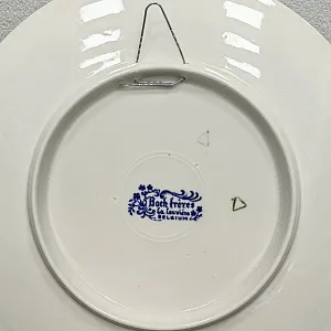 Декоративная Фарфоровая Тарелка - Блюдо «Ожидание», DELFTs- Royal Boch Бельгия d - 29 см.