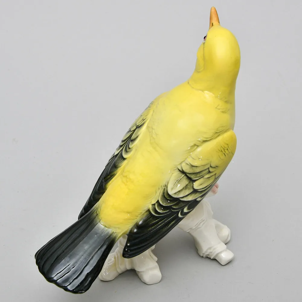 Фарфоровая Статуэтка «Птица - ИВОЛГА» Карл Энс / Karl Ens, Германия, 30-е годы ХХ века.