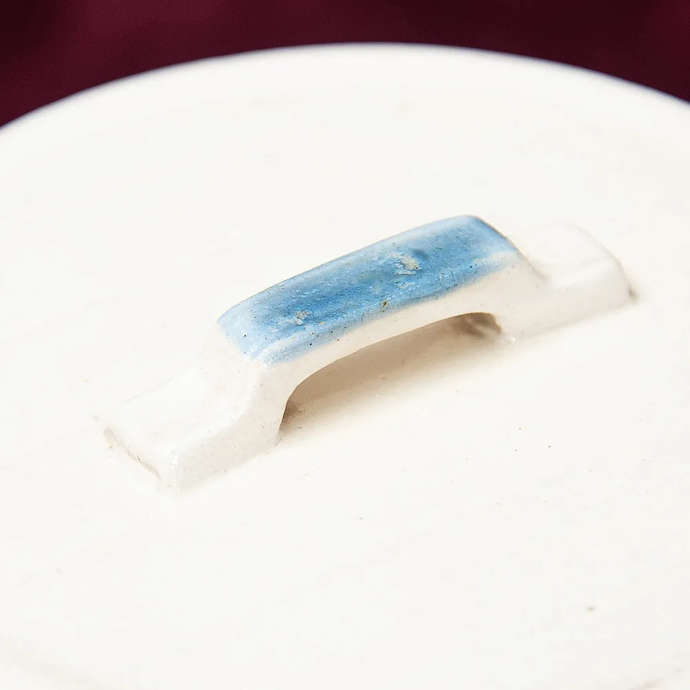 Большой Винтажный Фаянсовый Бочонок с крышкой - Емкость - Банка на 4 литра, СССР.