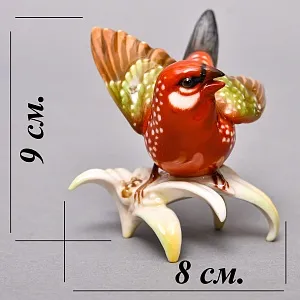  Коллекционная Фарфоровая статуэтка «Птица. Астрильд тигровый», Hutschenreuther Германия.