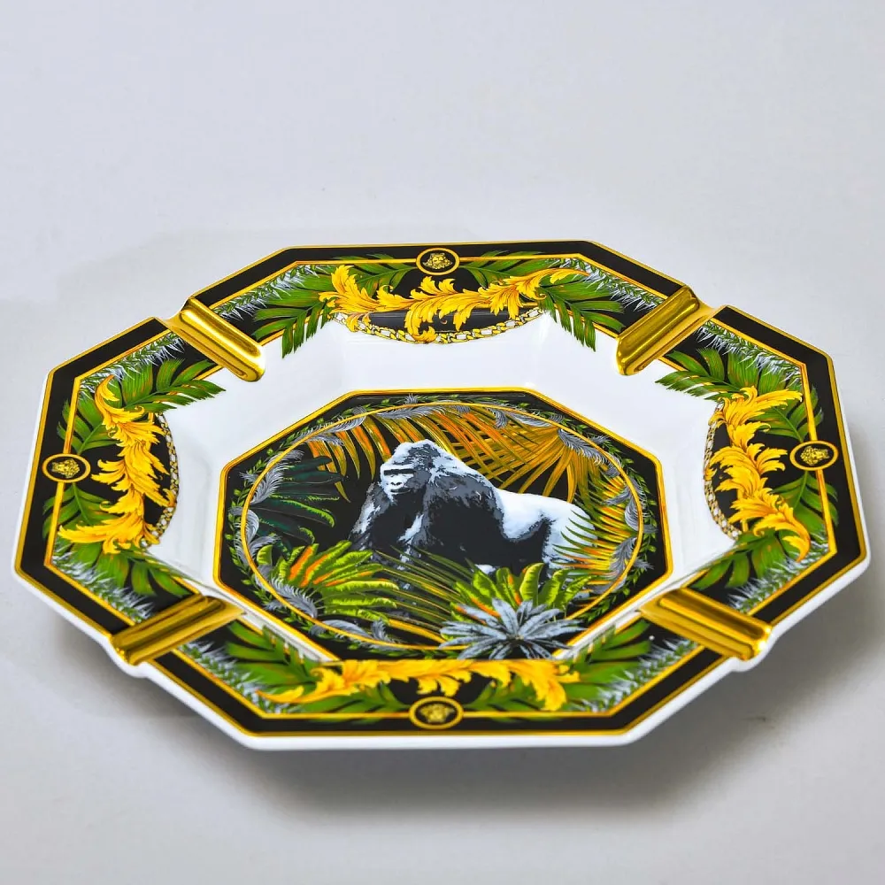 Редкость! Коллекционная Фарфоровая Тарелка - Пепельница "ГОРИЛЛА", VERSACE Rosenthal Германия.