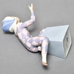 Коллекционная Фарфоровая статуэтка «Маленький Арлекин С», Lladro Испания, 1980 - 1985 годы.