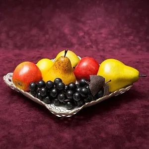 Фарфоровое Блюдо - Фруктовница - Сухарница «Индийский цветок» Фарфор MEISSEN / МЕЙСЕН.