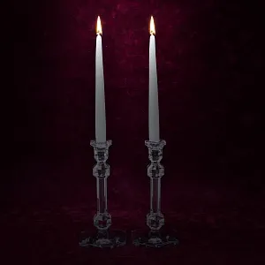 Два Хрустальных Подсвечника VAL SAINT LAMBERT Бельгия, 60 -е годы ХХ века.